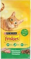 Friskies Adult Фрискис сухой корм для взрослых кошек Кролик, Курица с овощами 2 кг