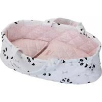 Petitcollin 28 cm / 11'' doll moses basket (Кроватка для кукол Петитколлин с пандами до 28 см)