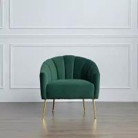 Кресло Ракушка на золотых ножках Pro Furniture