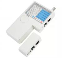 Тестер кабеля универсальный REXANT 5 в 1 RJ-45+RJ-11+RJ-12+USB+BNC 2468 (быстрый тест витой пары, коаксиальных и телефонных и USB кабелей)