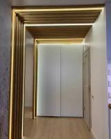 Потолочно-стеновые рейки с подсветкой из Сосны 60х40мм