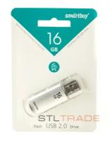 SB16GBVC-S, 16GB USB 2.0 V-Cut, Silver, SmartBuy