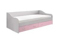 Кровать для ребенка Миф Вега FASHION-1 белый / розовый 203.2х95.2х65 см
