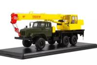 URALSKY TRUCK 4320-31 CRANE KC-3574 GREEN/YELLOW (USSR RUSSIAN) | уральский грузовик 4320-31 автокран КС-3574 ивановец