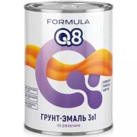 Грунт-эмаль Formula Q8 по ржавчине 3 в 1, матовая, 0,9 кг, шоколадная