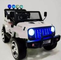 Электромобиль Barty Jeep S2388 4x4 (Белый / Полный привод 4x4 (4 мотора))