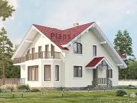 Проект дома Plans-58-70 (153 кв.м, газобетон)