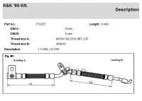 Шланг Тормозной Mazda 6 1.8, 2.0, 2.0 Di. 2.3 08.02- Fr Передд.прав. K&K арт. FT2227