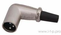 Разъем Canon штекер XLR на шнур угловой Rexant 14-0522