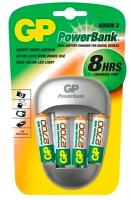 Зарядное устройство GP PowerBank PB27GS270 + аккумуляторы AA, NiMH, 2700mAh, 4 шт