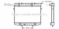 AVA Радиатор OPEL FRONTERA A 2.2 95-99