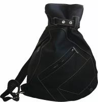 Кожаный рюкзачок с одной лямкой Sofitone RL 005 D4 Черный