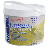 Силиконовая декоративная штукатурка Короед 2 мм DEKORPUTZ 31 Kreisel 15 кг