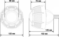 Комплект биксеноновых линз Xenite L-17 5000К