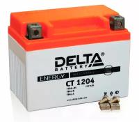 Аккумулятор (мото) 12V Delta CT 1204 4Ah50 клеммы под винт 113х70х89