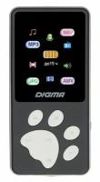 MP3 плеер Flash Digma S4 8Gb черный серый