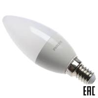 Лампа 6Вт 82100 ESS LEDCandle B35 6W E14 840 230V 620Лм светодиодная "свеча" х/б свет PHILIPS (3 шт. в комплекте)