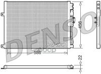 Dcn06009_радиатор Кондиционера! Jeep Comander, Grand Cherokee 3.7-6.1/3.0crd 05> Denso арт. DCN06009