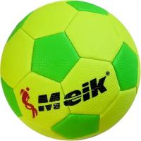 E29212-5 Мяч футбольный Meik детский №2 зелено/желтый, PU 2,.7мм, 160 гр Спортекс