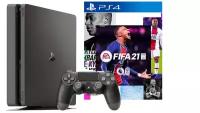 Игровая приставка PlayStation 4 Slim 500 GB и игра FIFA 21