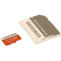 Флеш карта microSD 128GB SAMSUNG EVO PLUS microSDXC Class 10, UHS-I, U3 (SD адаптер) 60MB/s,100MB/s