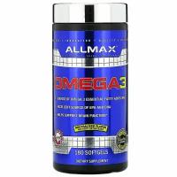 ALLMAX, рыбий жир с омега-3 кислотами, сверхчистый рыбий жир из холодноводной рыбы, 180 мягких желатиновых капсул