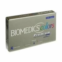 Цветные контактные линзы Biomedics Colors Premium - Dark Blue, -6.0/8,7, в наборе 2шт