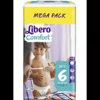 Подгузник Libero Comfort Mega Pack размер 6, 13-20 кг, 70 шт