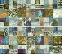 Плитка Latina Frades Mosaico Gris Панно комплект из 2 плиток 250х600 мм/500х600 мм