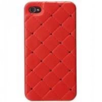 Панель iCover для iPhone 5 Leather Swarovski red