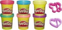 Набор для лепки Play-Doh, с блестками, 6 банок