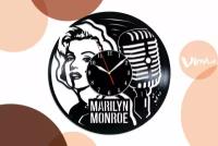 Часы из виниловой пластинки (c) VinylLab Marilyn Monroe