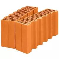 Блок керамический доборный M100 Wienerberger Porotherm 38 1/2 (оранжевый), 380х250х219 мм