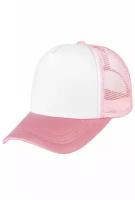 Бейсболка с сеткой / Promo / Промо Trucker Hat Сетка / светло-розовый с белым передком / (One size)