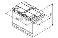 Аккумуляторная батарея 19.5/17.9 прямая полярность 95ah 830a 306/173/225 Bosch 0092S40290