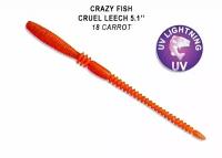 Приманка силиконовая Crazy Fish Cruel Leech 2" 5.5см