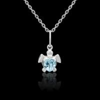 Подвеска PLATINA jewelry из серебра 925 пробы с топазом