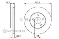 0 986 479 R56_диск тормозной передний!\ Chrysler Neon I/II, Dodge Neon I/II 1.8-2.0i 16V 94> BOSCH 0986479R56 | цена за 1 шт