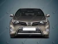 Светодиодные противотуманные фары с ангельскими глазками для Toyota Auris 2 (2012-2015)