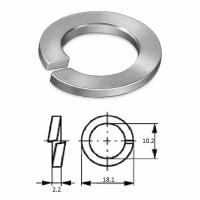 Шайба пружинная (гровер) M10 нерж.A2