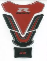 Наклейка на бак для мотоцикла Suzuki GSX-R Красно-Черная