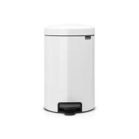 Бак для мусора Brabantia Newicon, 12л, с педалью, белый 113864