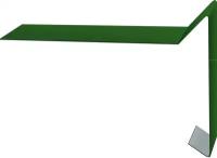 Гранд лайн планка ветровая для мягкой кровли 100х20х70 мм (2м) RAL 6005 зеленый мох / GRAND LINE планка ветровая для мягкой кровли 100х20х70 мм (2м) RAL 6005 зеленый мох