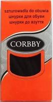 Corbby Шнурки Круглые Толстые черные 200 см