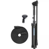 Микрофонная стойка напольная SAMSON MK10 Plus Mic Stand w/ XLR cable