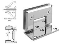 Петля стена - стекло одностороннее крепление