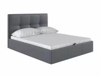 Двуспальная кровать Первый Мебельный Верда ПМ Серый,160х200 см