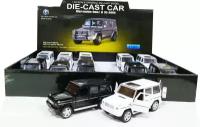 DK TOYS Автомобиль металлический инерционный MERCEDES-BENZ G 55 AMG 1:32 со звуком и светом