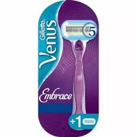 Станок для бритья женский Gillette Venus Embrace + 1 кассета 5 лезвий