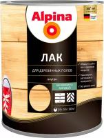 Лак для деревянных полов Alpina прозрачный шелковисто-матовый 10 л